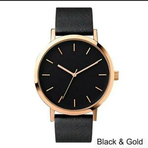  new goods wristwatch simple iz the best business BLACK&GOLD 105