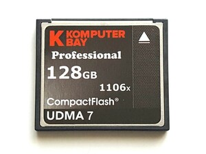 【1枚限り】☆美品☆ CFカード 128GB コンピュータベイ KOMPUTER BAY コンパクトフラッシュ CompactFlash Card 