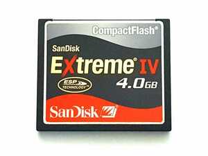 【残り1枚】☆並品☆ CFカード 4GB サンディスク エクストリームIV SanDisk Extreme IV コンパクトフラッシュ CompactFlash Card