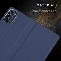 Motorola Moto g52j 5G用スキンPU TPU 手帳型 フリップケース スタンド機能 マグネット付 カード入れ付 ローズゴールド_画像8