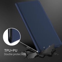 AQUOS Sense3 plus用 PUレザー TPU 手帳型 フリップ ケースカード入れ付 耐衝撃 角割れなし ローズゴールド_画像2