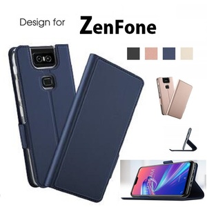 ZenFone 6 (ZS630KL)用 高級PUレザー TPU 手帳型 フリップ ケース 保護ケース スタンド機能 ローズゴールド