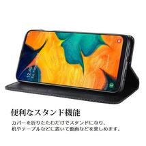 Galaxy S10Plus SC-04L 用 本革風 高級PUレザー TPU 手帳型 保護ケース スタンド機能 マグネット付 カード入れ付 赤_画像7