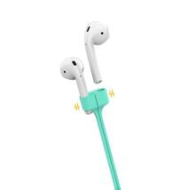 AHASTYLE アップル AirPods エアポッズ用 紛失防止 シリコン ストラップ マグネット付　軽量　脱着簡単 ホワイト_画像1