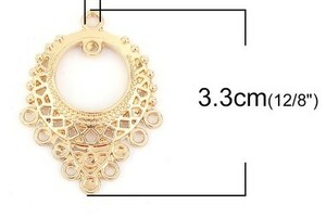 コネクターパーツ 1個　アクセサリーパーツハンドメイド資材33mm×25mm