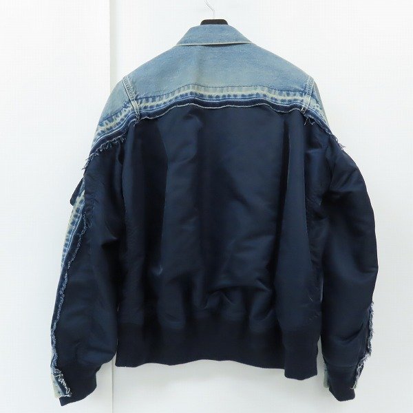 JChere雅虎拍卖代购商品：☆sacai/サカイ Denim×MA-1 Jacket ドッキングデ