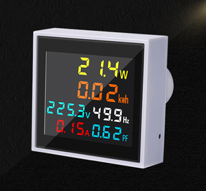  postage 350 jpy color vivid LCD digital display alternating current electric current voltage watt total D4858 digital panel meter AC 50.0~300.0V 0.00~100.0A