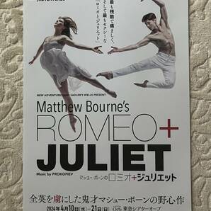 ①舞台「Matthew Bourne's ROMEO + JULIET マシュー・ボーンのロミオとジュリエット」@東急シアターオーブ 2024/4/10-21 チラシ2枚 の画像2