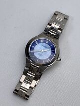 T736 美品 セイコー SEIKO エクセリーヌ 4J41-0140 REXCELINE TITANIUM チタン クォーツ 白蝶貝ダイヤル 腕時計_画像8