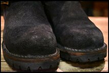 【7E 良品 11年】WESCO ウエスコ カスタムボス ブラックラフアウト 黒スエード ビブラム100シングル 11インチハイト ブーツ BOSS HOPESMORE_画像6
