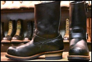 【9.5D 良品 15年】レッドウィング 2268 エンジニア 黒 ブラッククローム スチールトゥ ブーツ redwing HOPESMORE