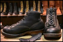 【8.5EE 良品 旧ロゴ 99年】WESCO ウエスコ カスタムジョブマスターLTT ブラック 黒 ビブラム705ダブルミッド 編み上げ ブーツ HOPESMORE_画像1