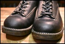 【8.5EE 良品 旧ロゴ 99年】WESCO ウエスコ カスタムジョブマスターLTT ブラック 黒 ビブラム705ダブルミッド 編み上げ ブーツ HOPESMORE_画像5
