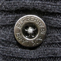 即決★BURBERRY BLACK LABEL★メンズ3≒L位 長袖セーター バーバリーブラックレーベル 廃番 ブラック 黒 ニット 三陽商会_画像4