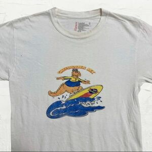 ★1円スタート☆最落なし★ 古着 Tシャツ CHEESAURUS REX 恐竜 サーフィン / 80s 90s Y2K ビンテージ vintage レア 希少