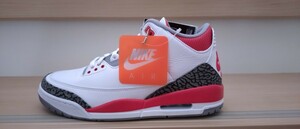 NIKE AIR JORDAN 3 Fire Red ナイキ　エアジョーダン 3　ファイヤーレッド　28cm DN3707-160 us10 新品箱無し 