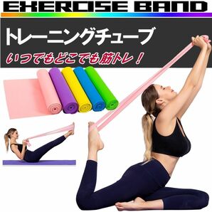 送料無料 ダイエット トレーニング チューブ 筋トレ ヨガバンド 男女兼用 ストレッチ ダイエット 腹筋 ゴムチューブ 筋トレチューブ Q2の画像1