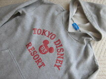 TDL Disney Mickey ディズニー ミッキーマウス スウェット パーカー LL グレー 灰 TOKYO DISNEY RESORT_画像1