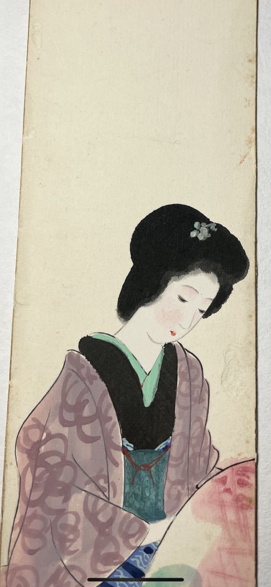 ¡Compra instantánea! Copia del artista de Shizuoka Suzuki Shioji/Pinturas de belleza raras (búsqueda: Ito Shinsui, Kaburagi Kiyokata, Hirezaki Eiho, Kikuchi Keigetsu, Shima Seien, Kitano Tsunetomi, Nakamura Teii, zapato, Terukata, Ito Shoba, Invierno, Cuadro, pintura japonesa, persona, Bodhisattva