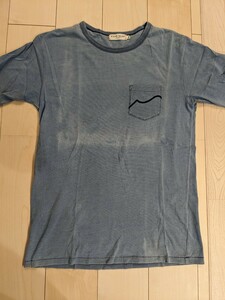 アビレックス　タイプブルー　AVIREX TYPE BLUE インディゴ染め　ポケット付きTシャツ XL ポケットTシャツ