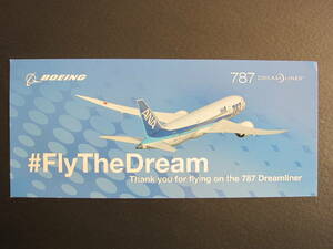 ANA■B787■#Fly The Dream■ボーイング■787 DREAM LINER■BOEING■ステッカー