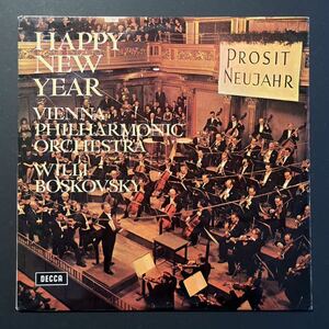 英decca SXL【初出ED4】＊ ボスコフスキー & ウィーン・フィル ハッピー・ニューイヤー ＊ boskovsky vienna philharmonic happy new year