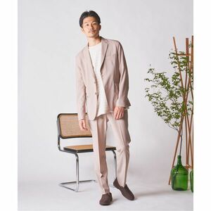  spring summer suit setup 417 Edifice jacket edifice beige tailored size m plain pants business slacks . color 