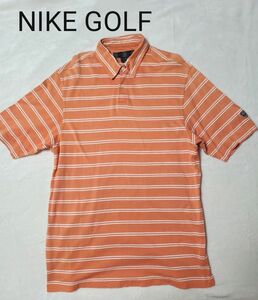 NIKE GOLF ナイキゴルフ　半袖ポロシャツ　ストライプ　Lサイズ