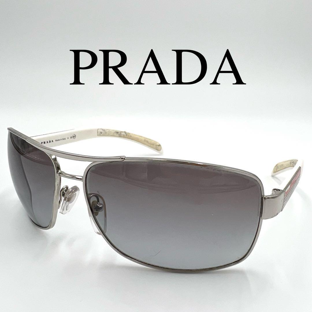 1円 □美品□ PRADA プラダ SPR 05◯ 1AB-3M1 サングラス メガネ 眼鏡