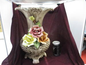 イタリア製　サンダーバラ　飾り花瓶　置物　検　インテリア小物 　花器　西洋　西洋陶器　骨董