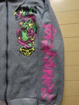 【MAGICAL MOSH MISFITS】フルジップ スウェットパーカー グレー SIZE:LARGE (マジカルモッシュミスフィッツ,MxMxM)_画像5