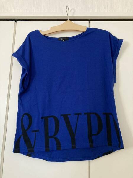 &byP&D Tシャツ　青×黒文字