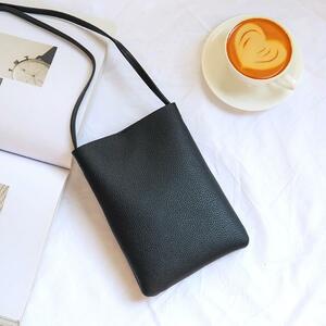  leather pochette black smartphone pouch sakoshu diagonal .. bag bag bag bag Mini small leather made one shoulder 