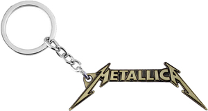 METALLICA ロゴ キーホルダー メタリカ キーリング キーチェーン アクセサリー ファッション小物 ゴールド