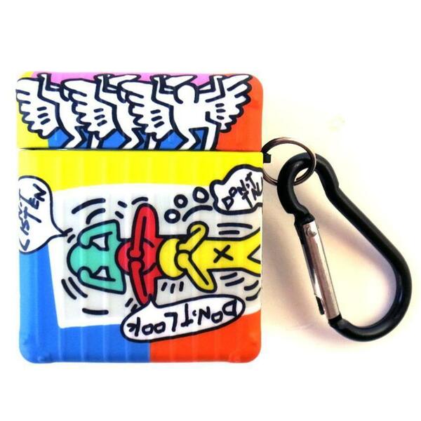 キースヘリング AirPods ケース エアポッズケース Keith Haring ポップアート 近代美術 タイプA