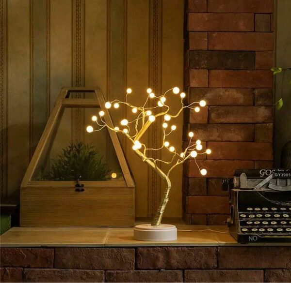 LED カスミソウ　ライト　ランプ　真珠　クリスマスツリー　 電飾　電気スタンド クリスマスイルミネーション