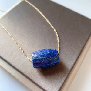 * lapis lazuli * necklace * pendant * natural stone * Power Stone * pouch attaching * in present .023P9191