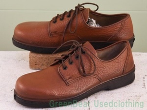X198* Vintage Jalla tte safety shoes ( men's shoes ) is good taste tea Brown men's 25cm