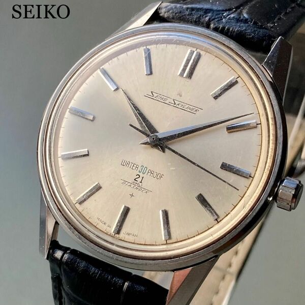 【動作品】セイコー スカイライナー アンティーク 腕時計 1960年代 手巻き SEIKO SKYLINER ビンテージウォッチ