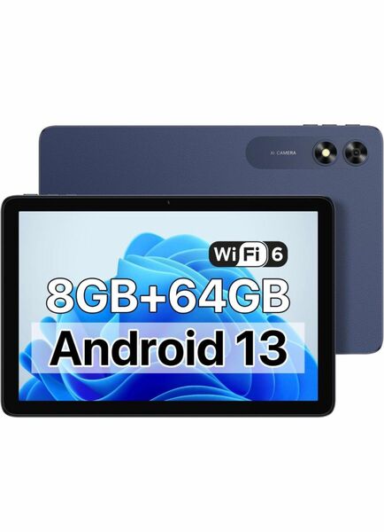 タブレット 10インチ wi-fiモデル Tab 8GB RAM（4GB+4GB拡張RAM）64GB ROMAndroid 13 