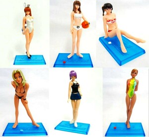  postage 300 jpy ~*DEAD OR ALIVE Xtreme Beach Volleyball[. charcoal Lisa tina... Ray fan ] figure 6 kind set beautiful young lady sexy 