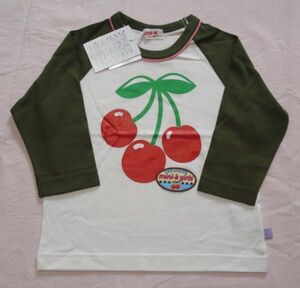 Last Mini K 100 cherry long sleeve T shirt cotton 100%