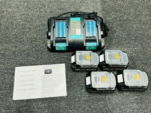 マキタ18v 充電器DC18RD+BL1860B 6.0Ah バッテリー 4個セット 互換 マキタ バッテリー 残量表示機能