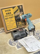 ★通電確認済【RYOBI リョービ 充電式ドライバドリル BD-700T 元箱 説明書あり ご家庭で 現場仕事に DIYに 】N09019_画像1