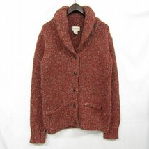 DENIM&SUPPLY サイズ M RALPH LAUREN ショールカラー ニット カーディガン ネップ ラルフ ローレン 古着 ビンテージ 3S0107_画像1