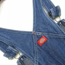 サイズ W38 L34 Dickies デニム オーバーオール サロペット ワーク ペインター ディッキーズ 古着 ビンテージ 3S1101_画像5