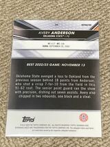 2022-23 Bowman University best AVERY ANDERSON REFLACTOR_画像2