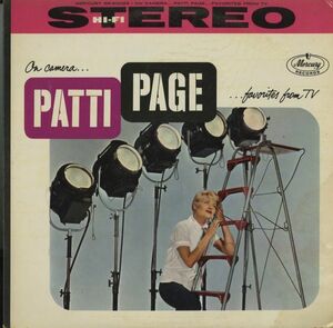 USオリジナルLP！深溝ラベル Patti Page /On Camera…Patti Page…Favorites From TV 59年【Mercury SR 60025】パティペイジ Peggy Lee