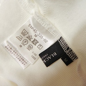 BLACK LABEL CRESTBRIDGE ブラックレーベル クレストブリッジ/ロゴ刺繍 半袖ポロシャツ M/白ホワイト/メンズ 中古/三陽商会の画像4