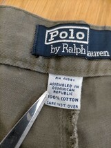 新品 デッドストック 90s ビンテージ ドミニカ製 POLO RALPH LAUREN POLO CHINO ラルフローレン 2タック チノパンツ CLASSIC PANT W31L34_画像8